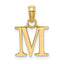 10K None Polished M Block Initial Charm