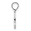 10K White Gold C Block Initial Charm - view 2