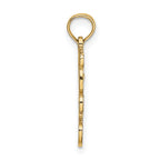 10K None Cut-Out Teddy Bear Charm - view 2