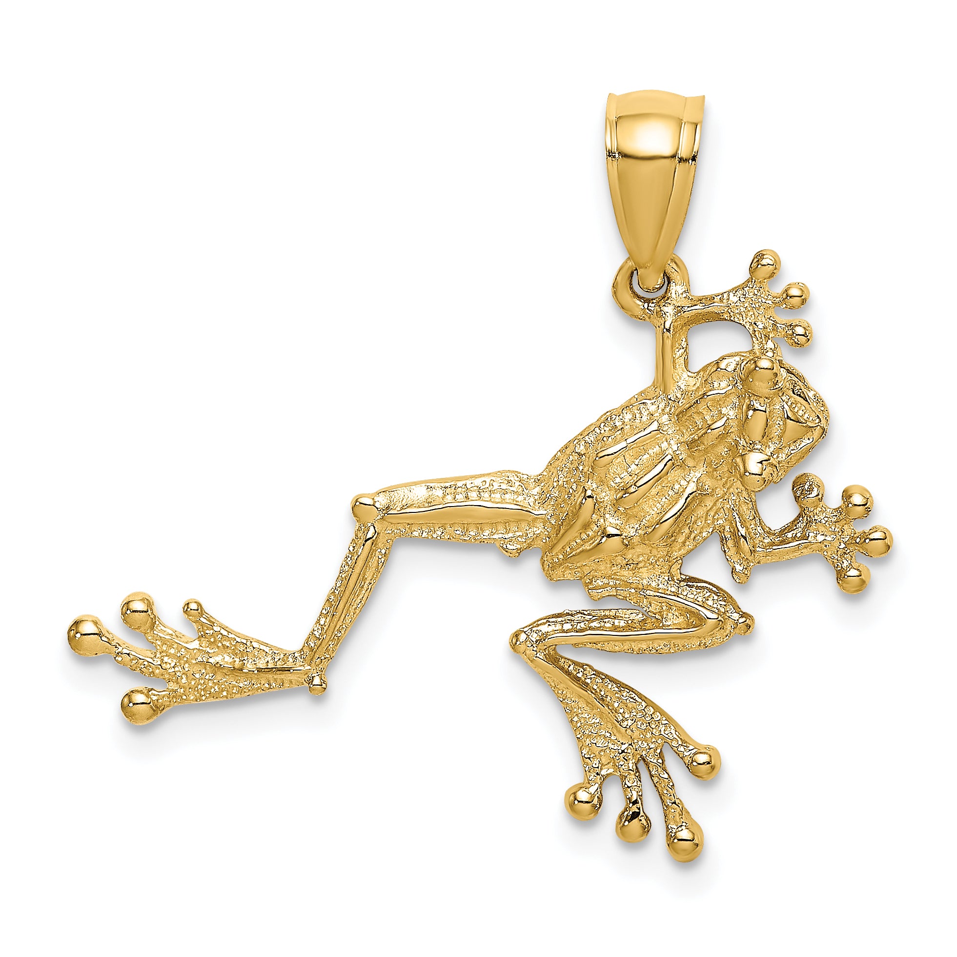 10K 2-D Textured Frog Charm Main image