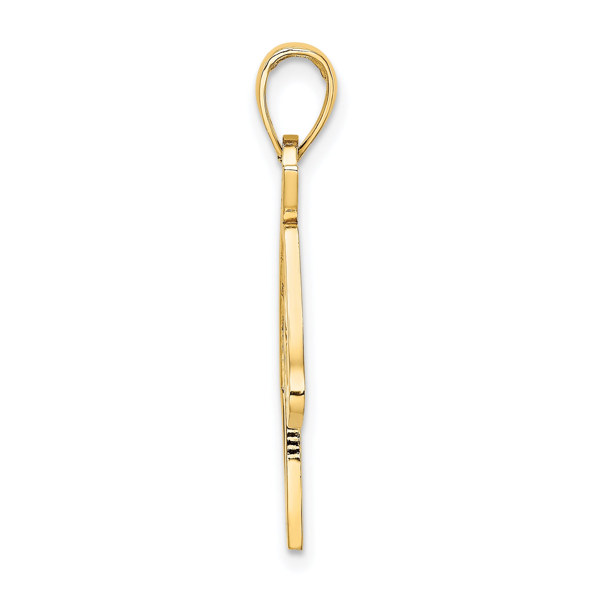 10K Cut-Out Horse Head Profile Charm Secondary image
