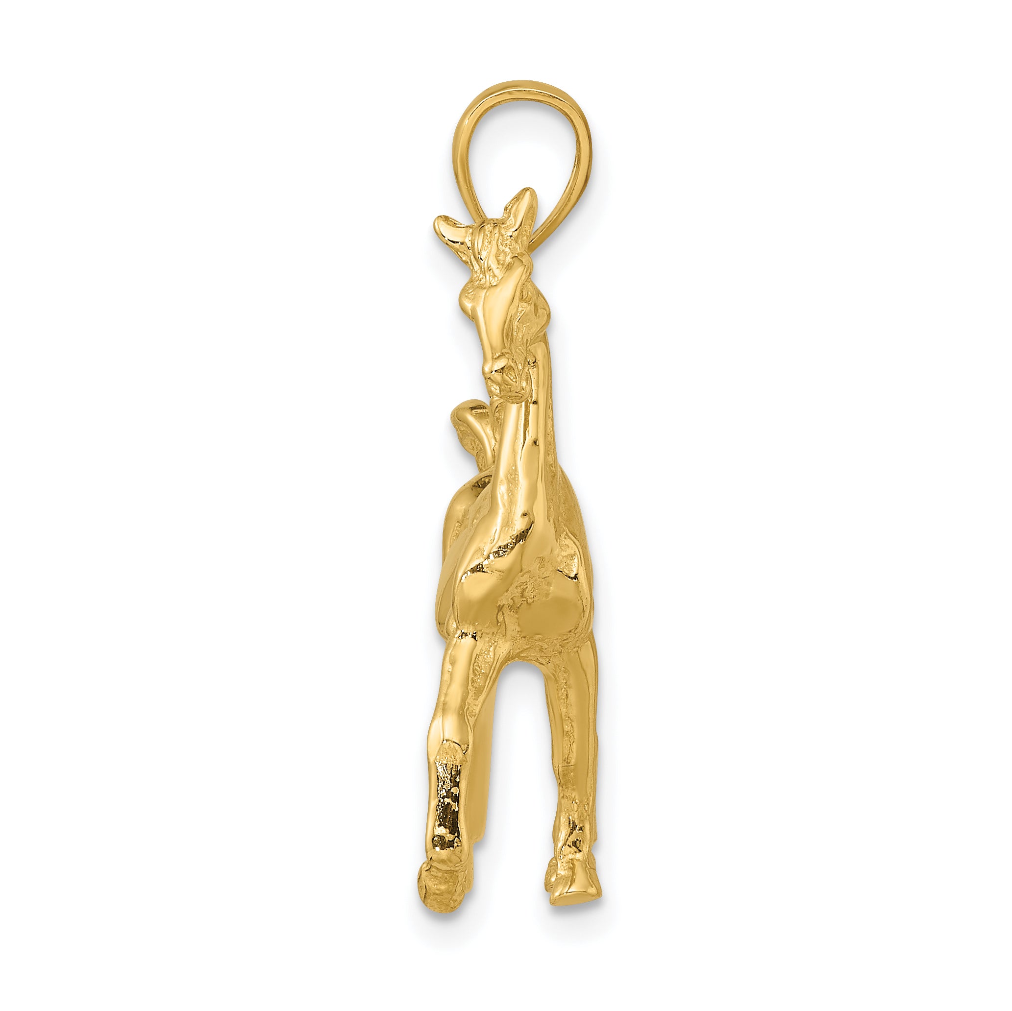 10K 3-D Polished Horse Charm Secondary image