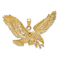 10K Eagle w/Beak Touching Claws Charm