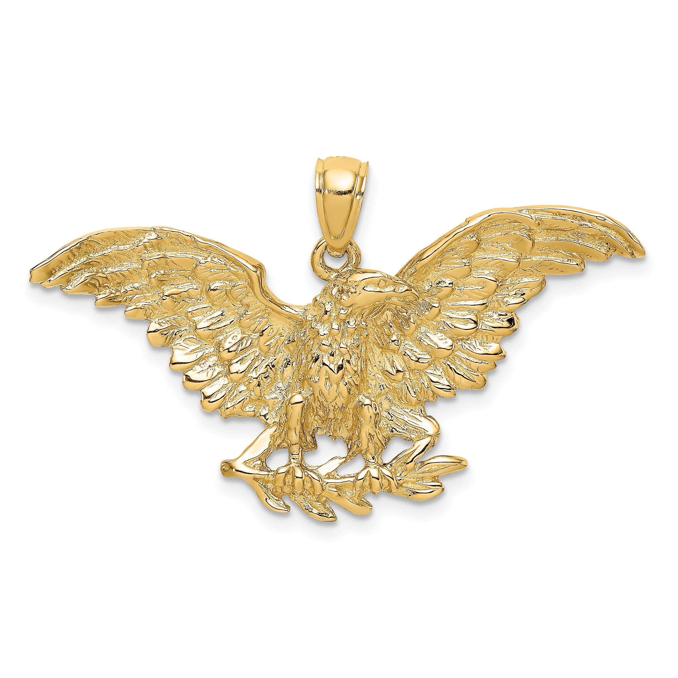 10K Eagle w/ Wings Spread Charm Main image