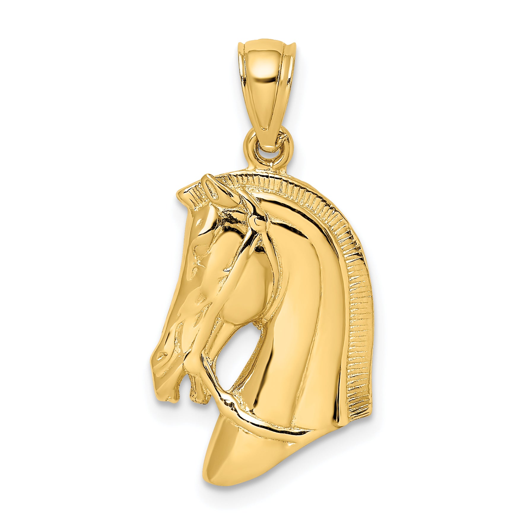 10K Horse Head w/Short Mane Charm Main image