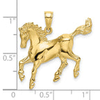 10K 2-D Horse Charm
