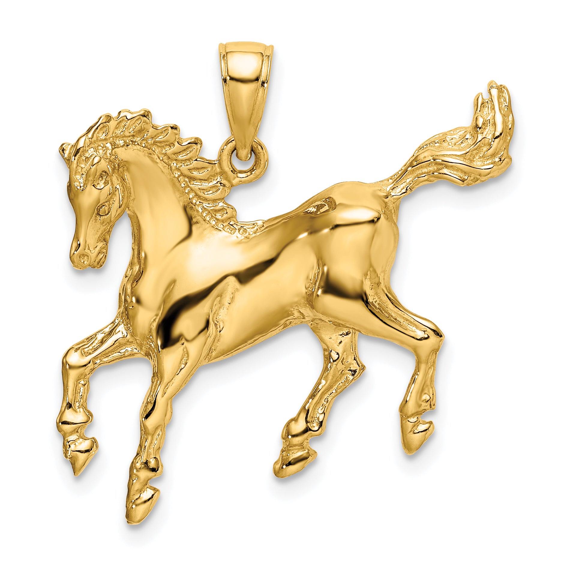 10K 2-D Horse Charm Main image