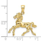 10K 3-D Horse Trotting Charm