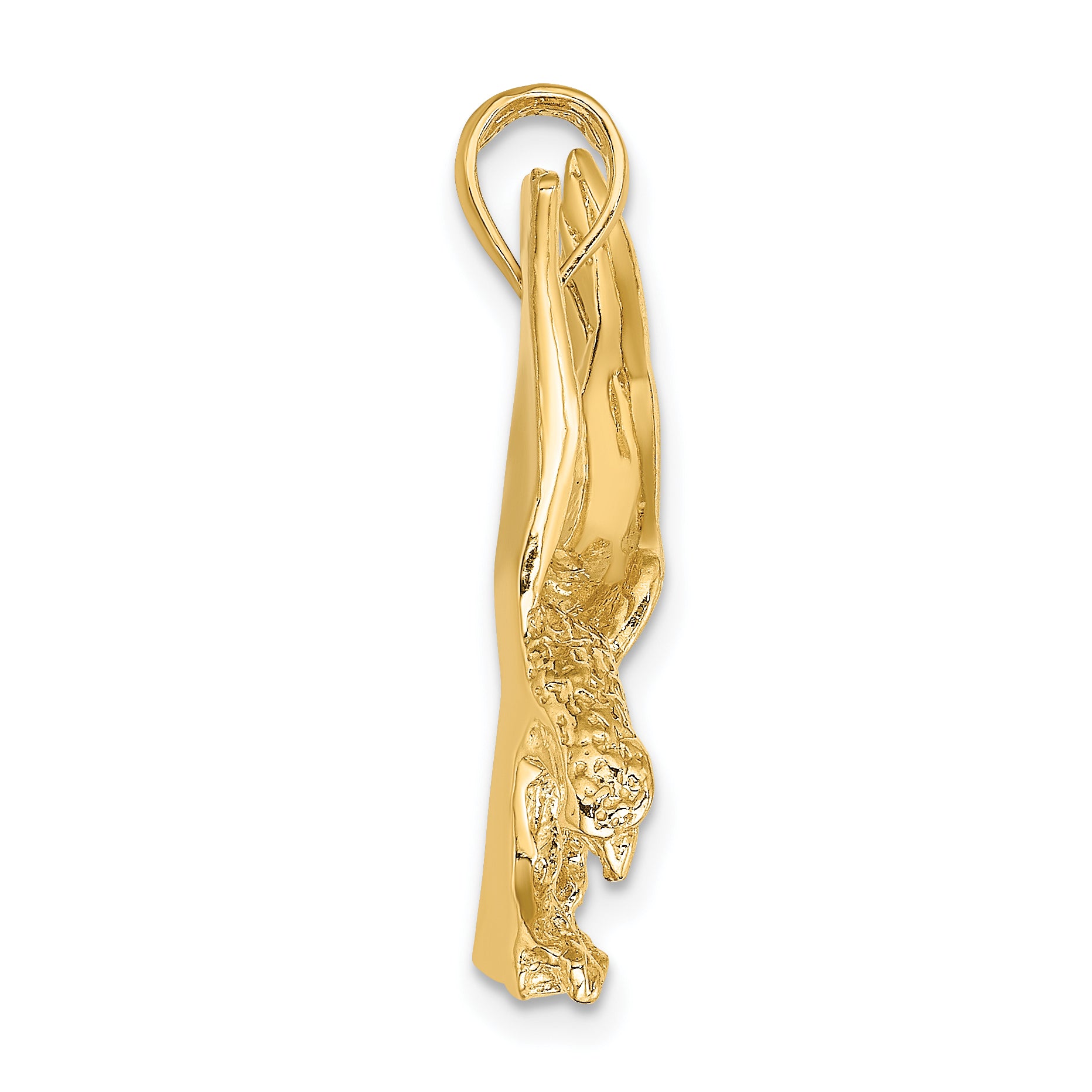 10K Eagle Landing w/Wings Up Charm Secondary image