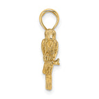 10K 3-D Parrot Charm