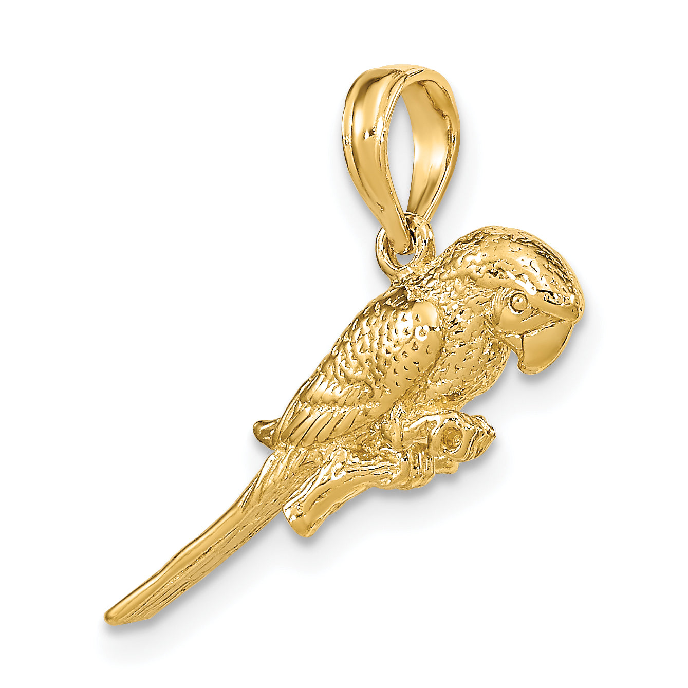10K 3-D Parrot Charm