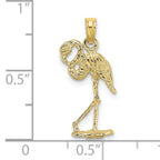 10K 3-D Flamingo w/ Head Up Charm