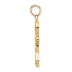 10K 3-D Enamel Gingerbread Man Charm