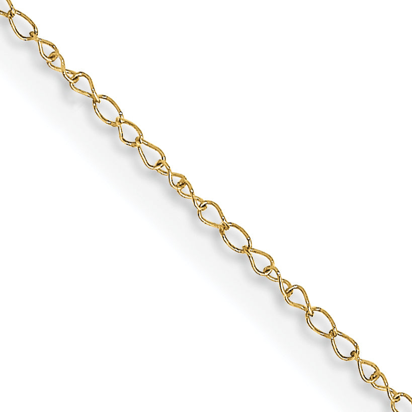 10k .42mm Carded Curb Chain