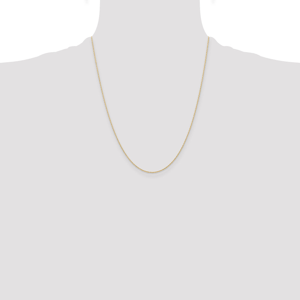 10k .6 mm Carded Cable Rope Chain