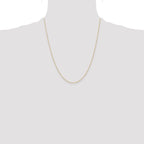 10k .6 mm Carded Cable Rope Chain
