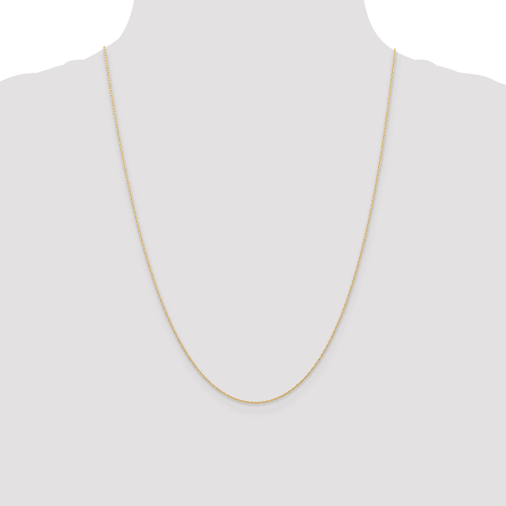 10k .6 mm Carded Cable Rope Chain
