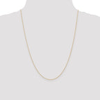 10k .6 mm Carded Cable Rope Chain