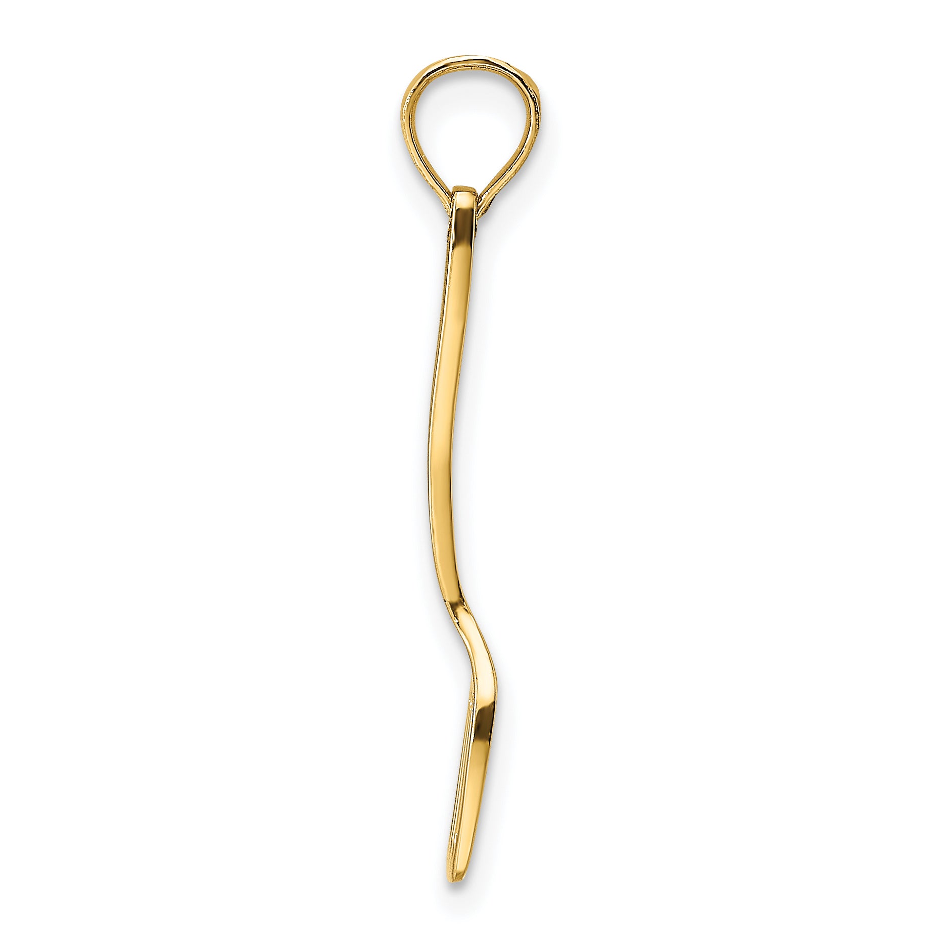 10K w/ Black Enamel 3-D Spatula Charm Secondary image