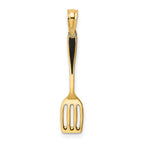 10K w/ Black Enamel 3-D Spatula Charm