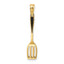 10K w/ Black Enamel 3-D Spatula Charm