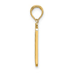 10K w/ Enamel Bingo Card Charm