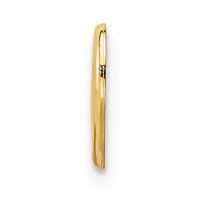 Mini Floating Heart Slide Pendant in 10K Yellow Gold Secondary image