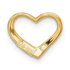 10K Floating Heart Charm