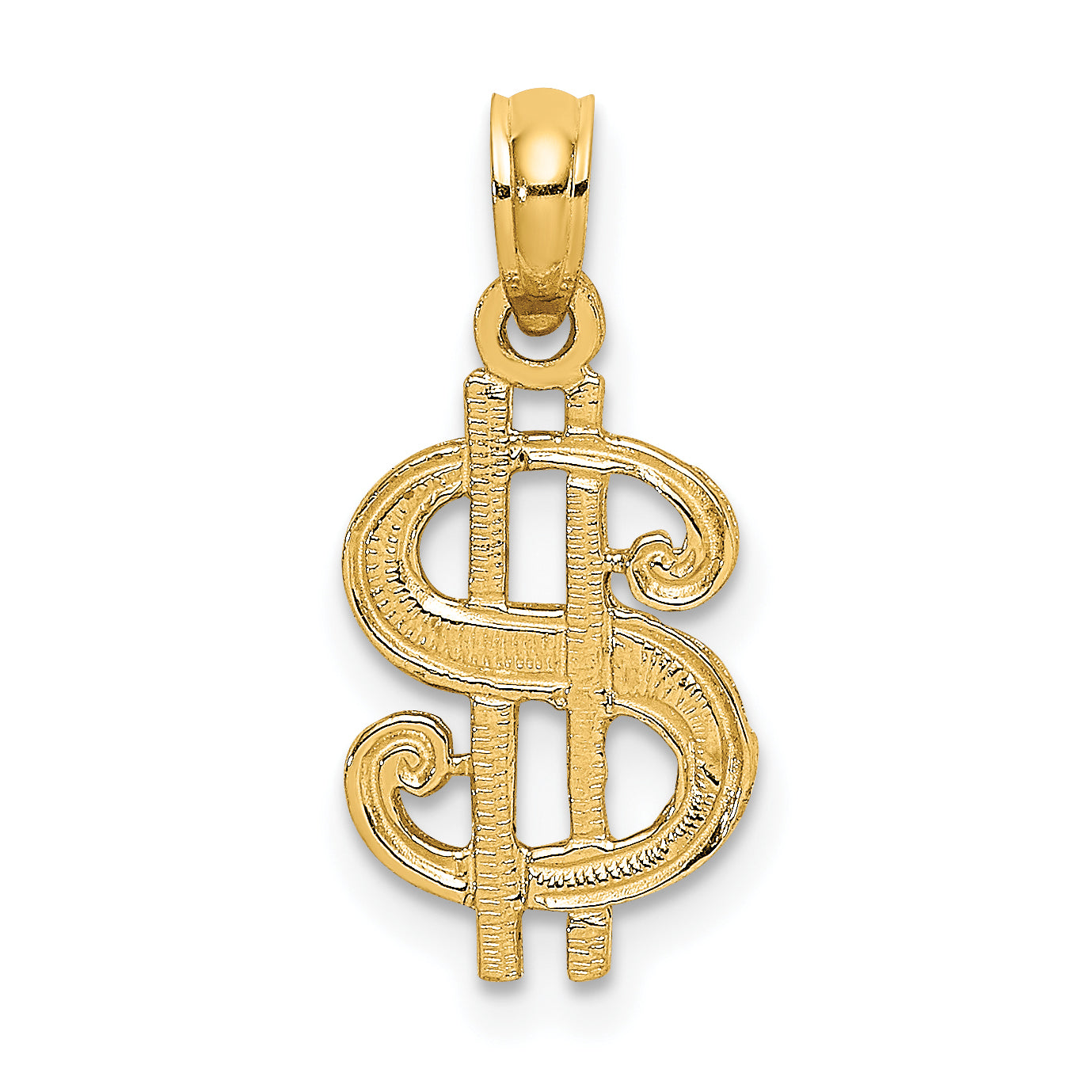10K Dollar Sign Charm Main image