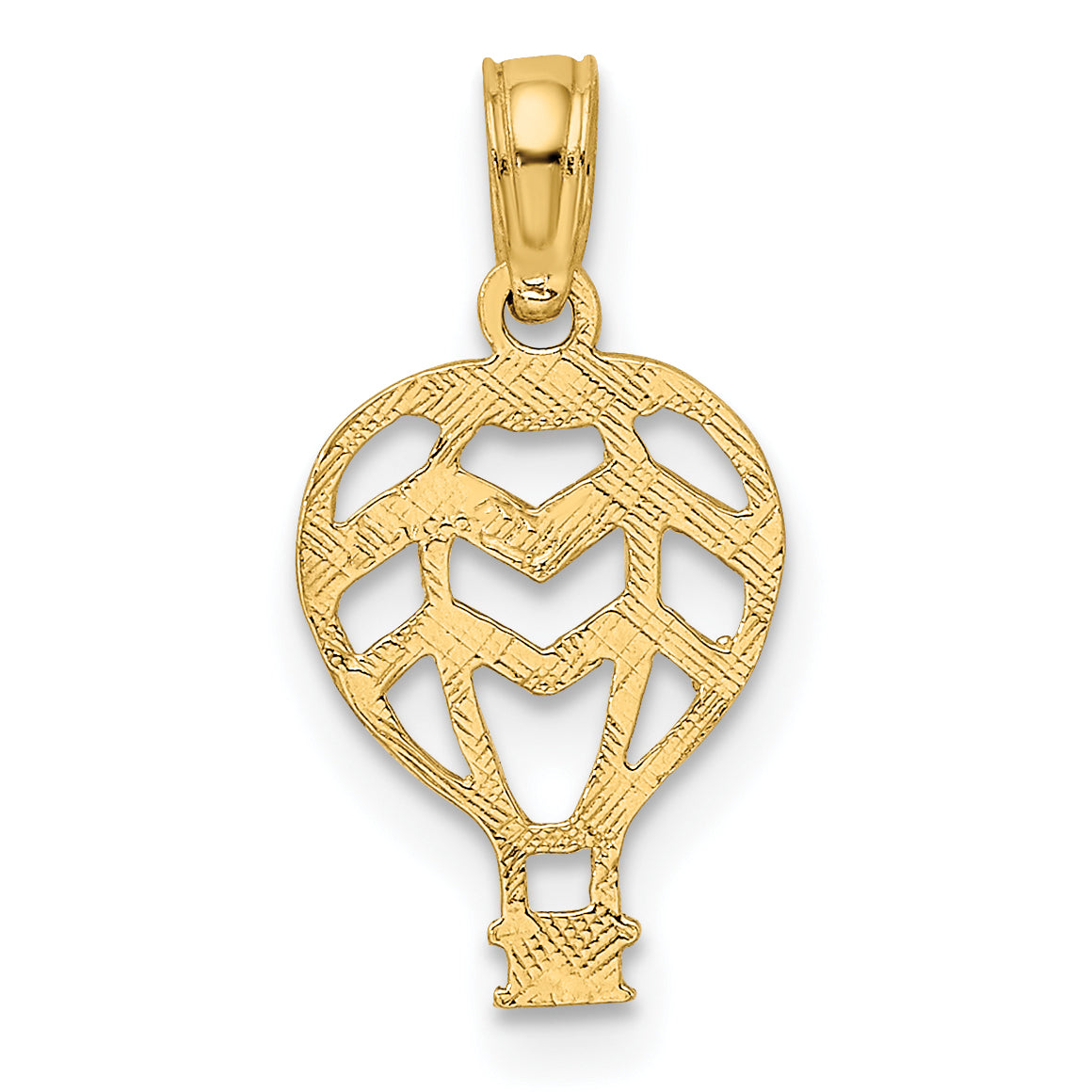 10K Cut-Out Flat Hot Air Balloon Charm