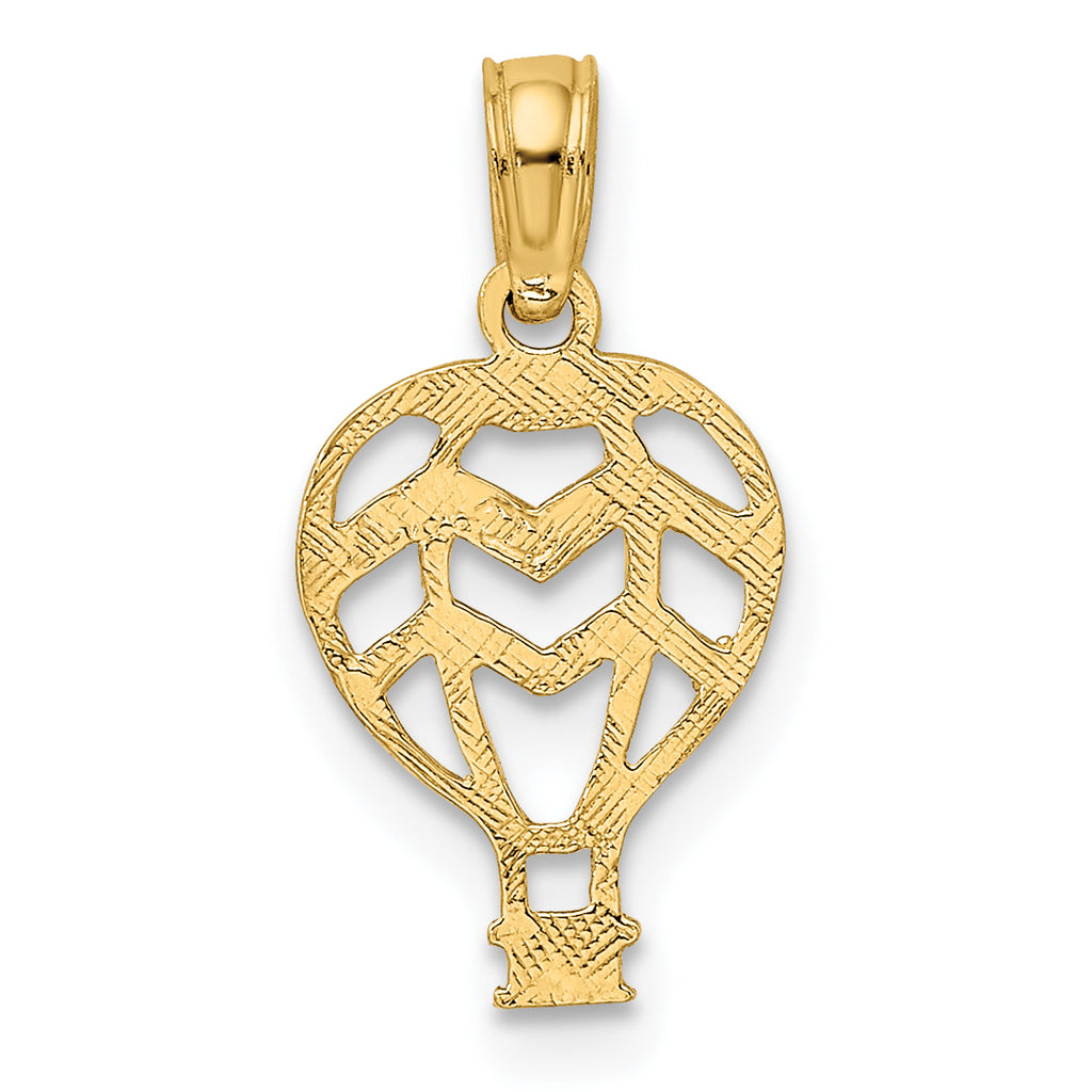 10K Cut-Out Flat Hot Air Balloon Charm