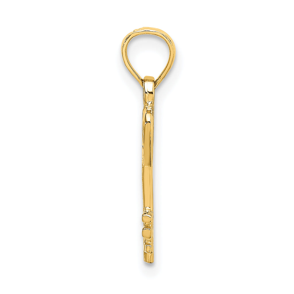 10k Key w/ Heart Charm
