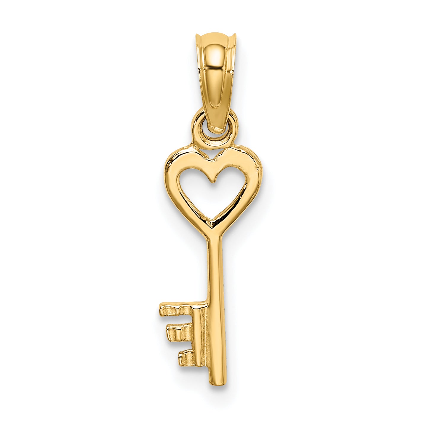 10k Key w/ Heart Charm