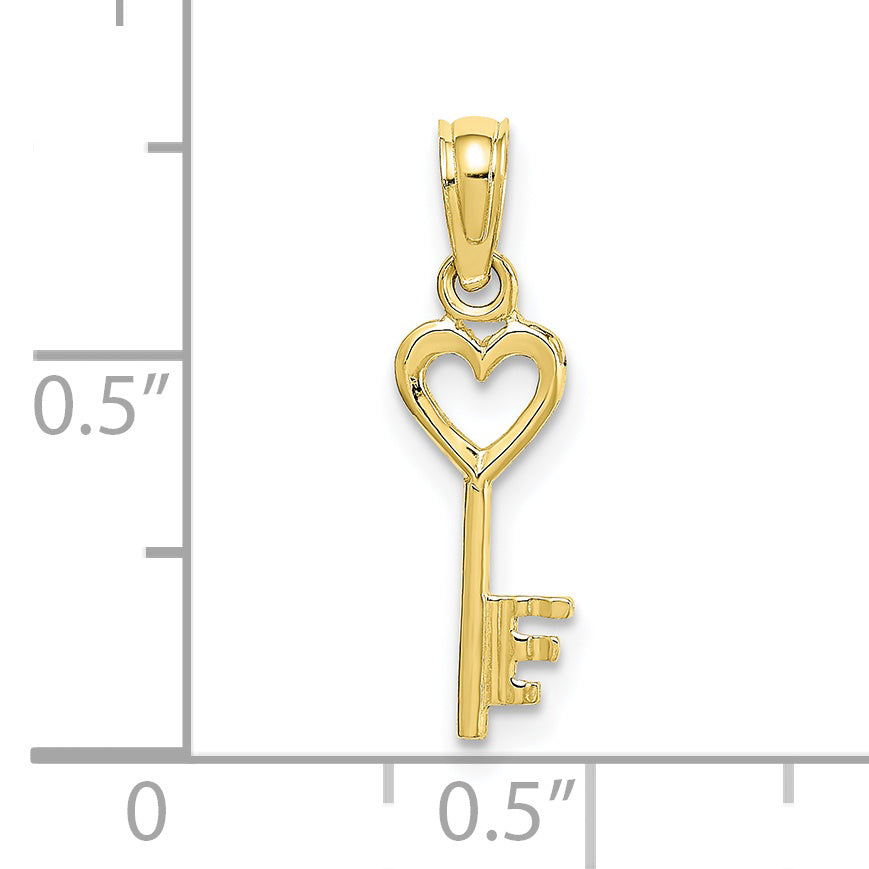 10k Key w/ Heart Charm