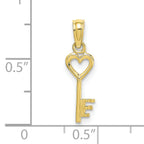 10k Key w/ Heart Charm