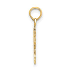 10K Smiling Sun Charm
