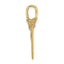 10K None 3-D Arrowhead Charm - view 2
