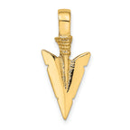 10K None 3-D Arrowhead Charm - view 4