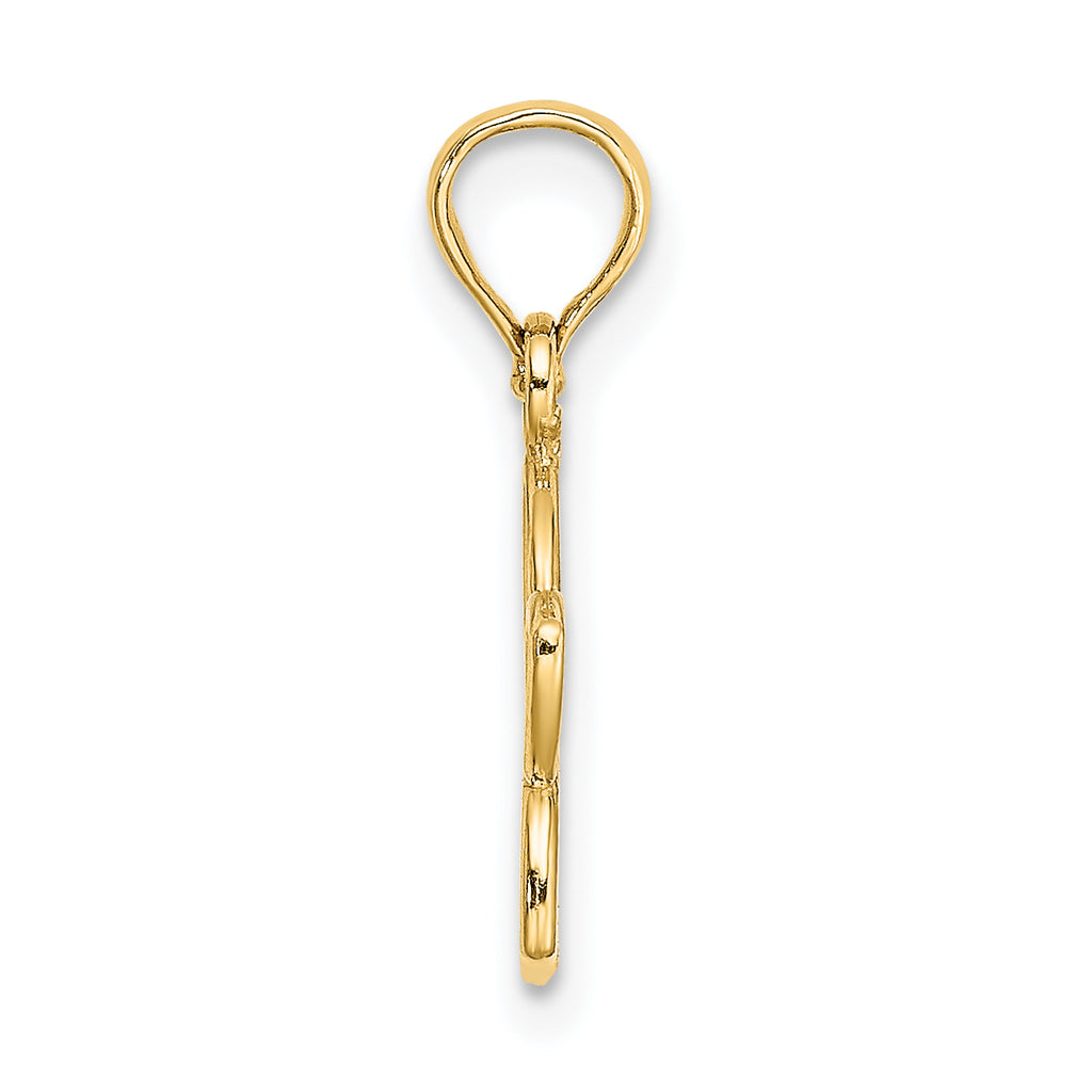 10k Cut Out Flower Charm