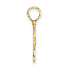 10k Cut Out Flower Charm