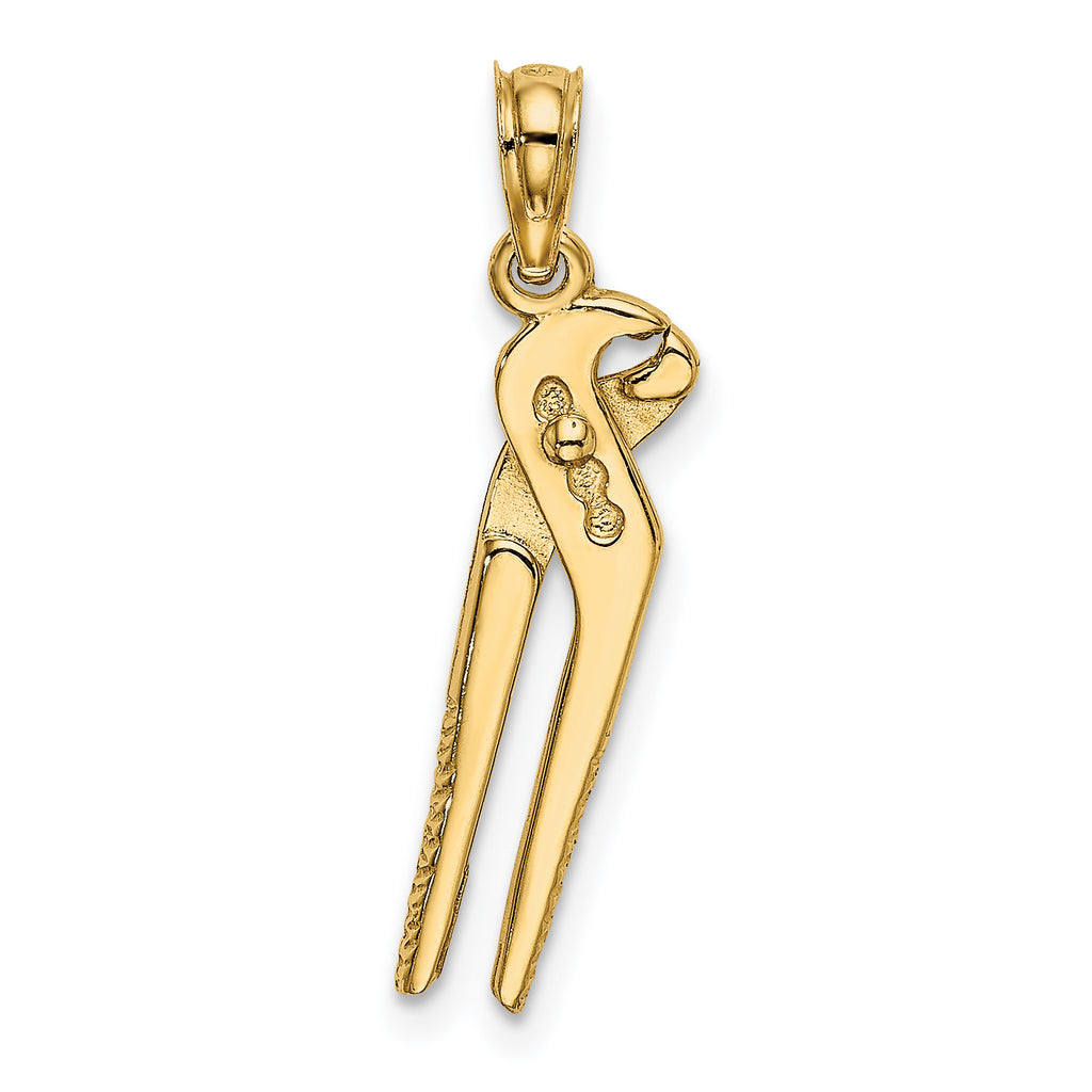 10K 3-D Moveable Locking Wrench Charm