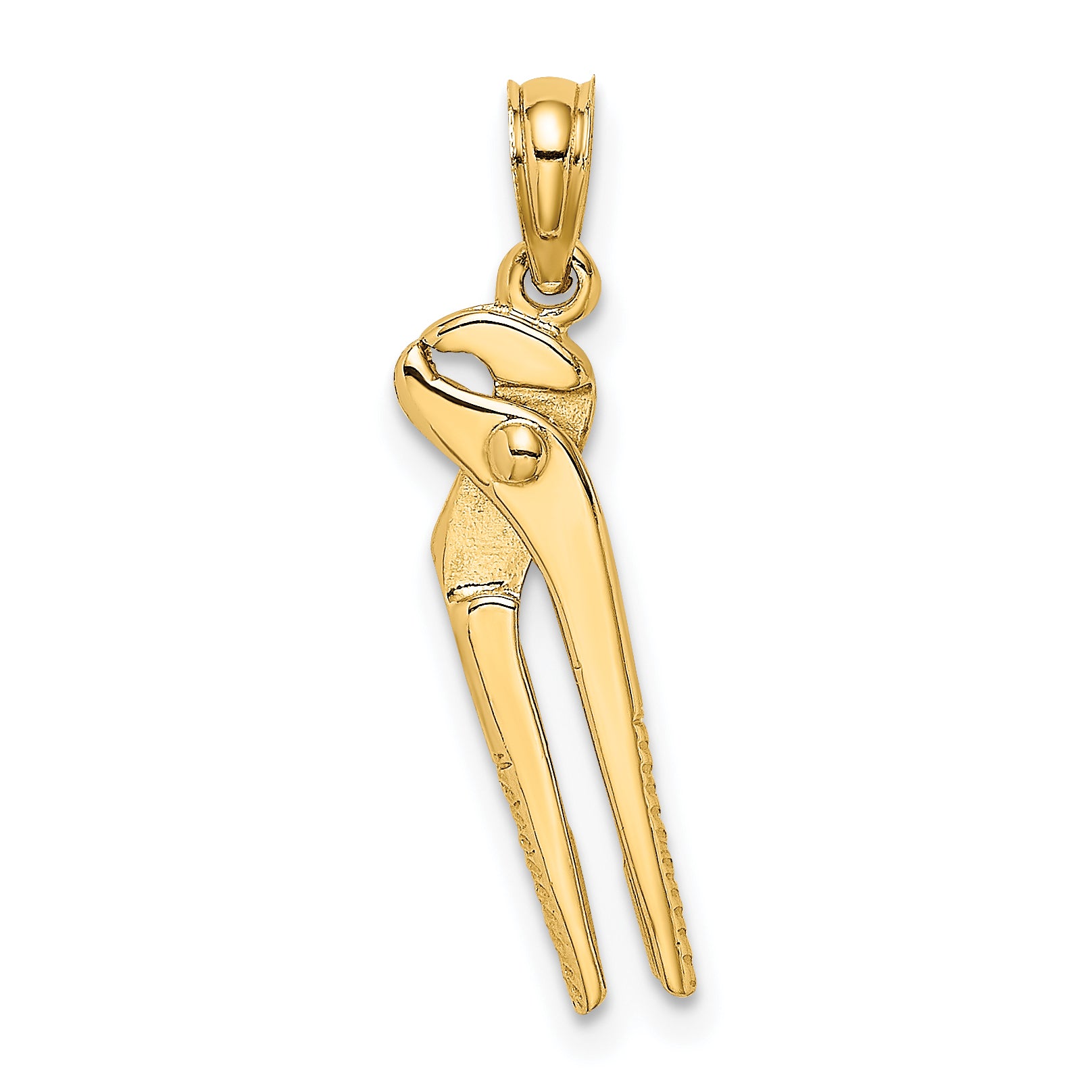 10K 3-D Moveable Locking Wrench Charm Main image