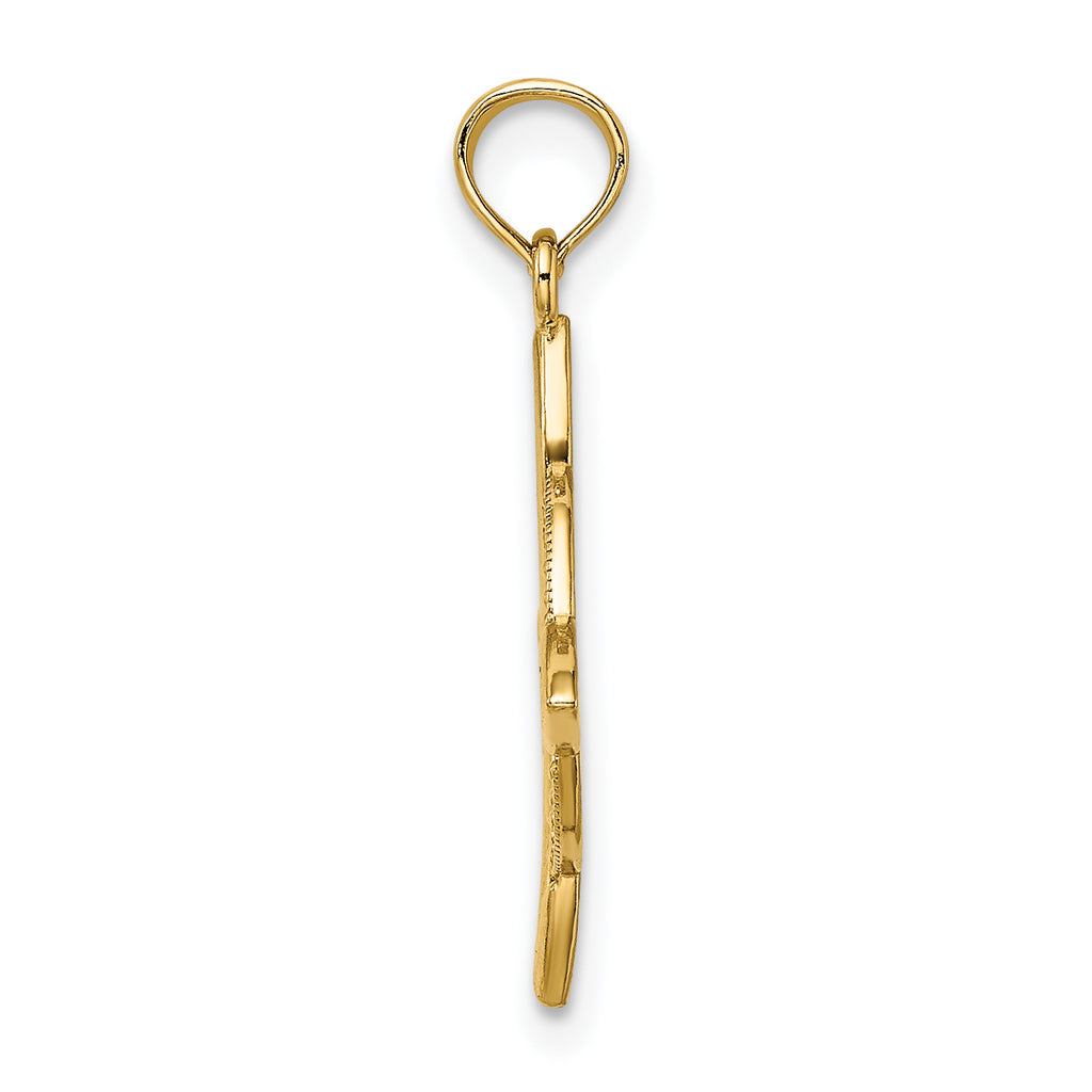 10k Small Celtic Eternity Knot Charm