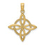 10k Small Celtic Eternity Knot Charm