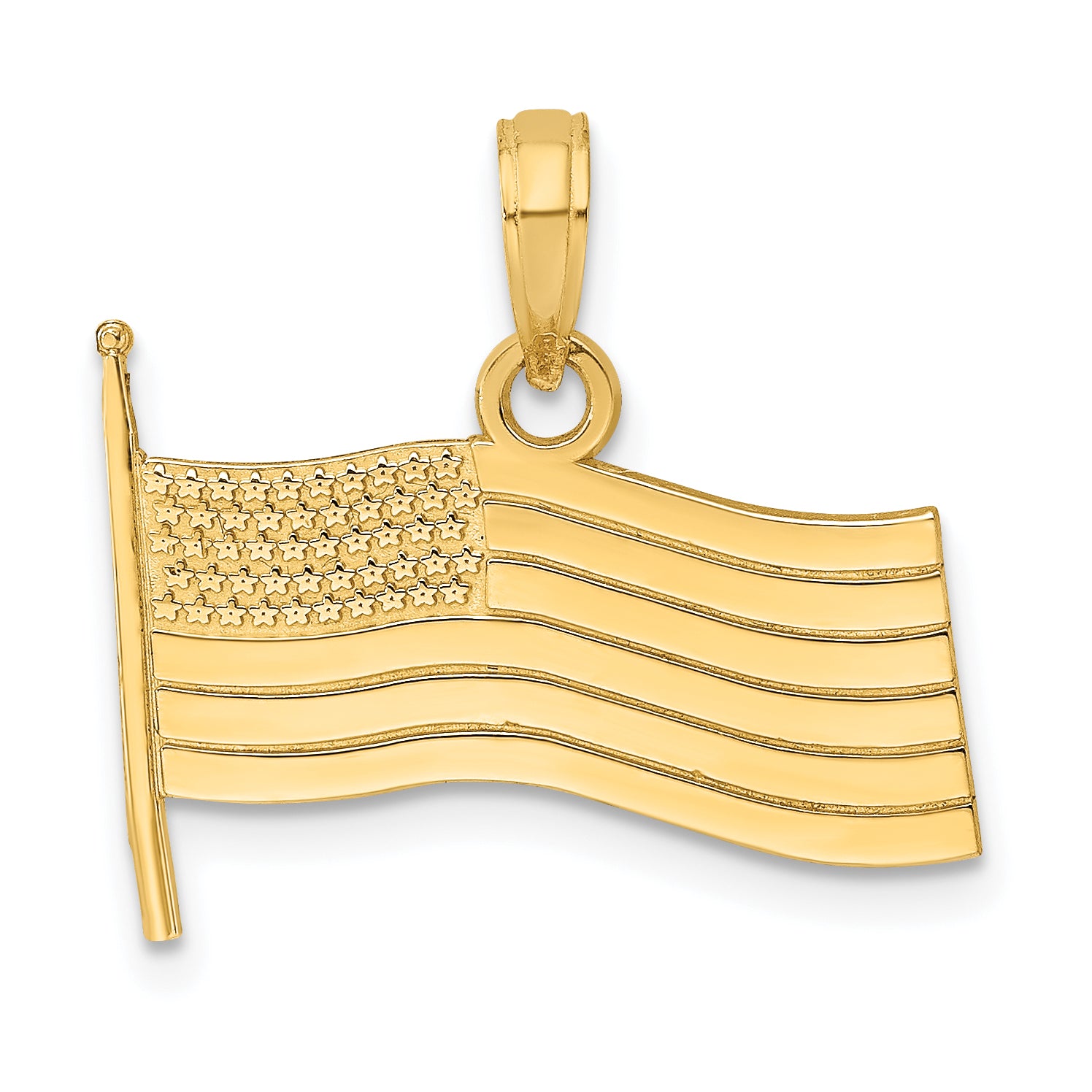 10K American Flag Charm Main image