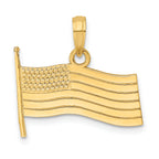 10K American Flag Charm