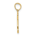 10K Cut-Out  Polished Mini Dog Bone Charm