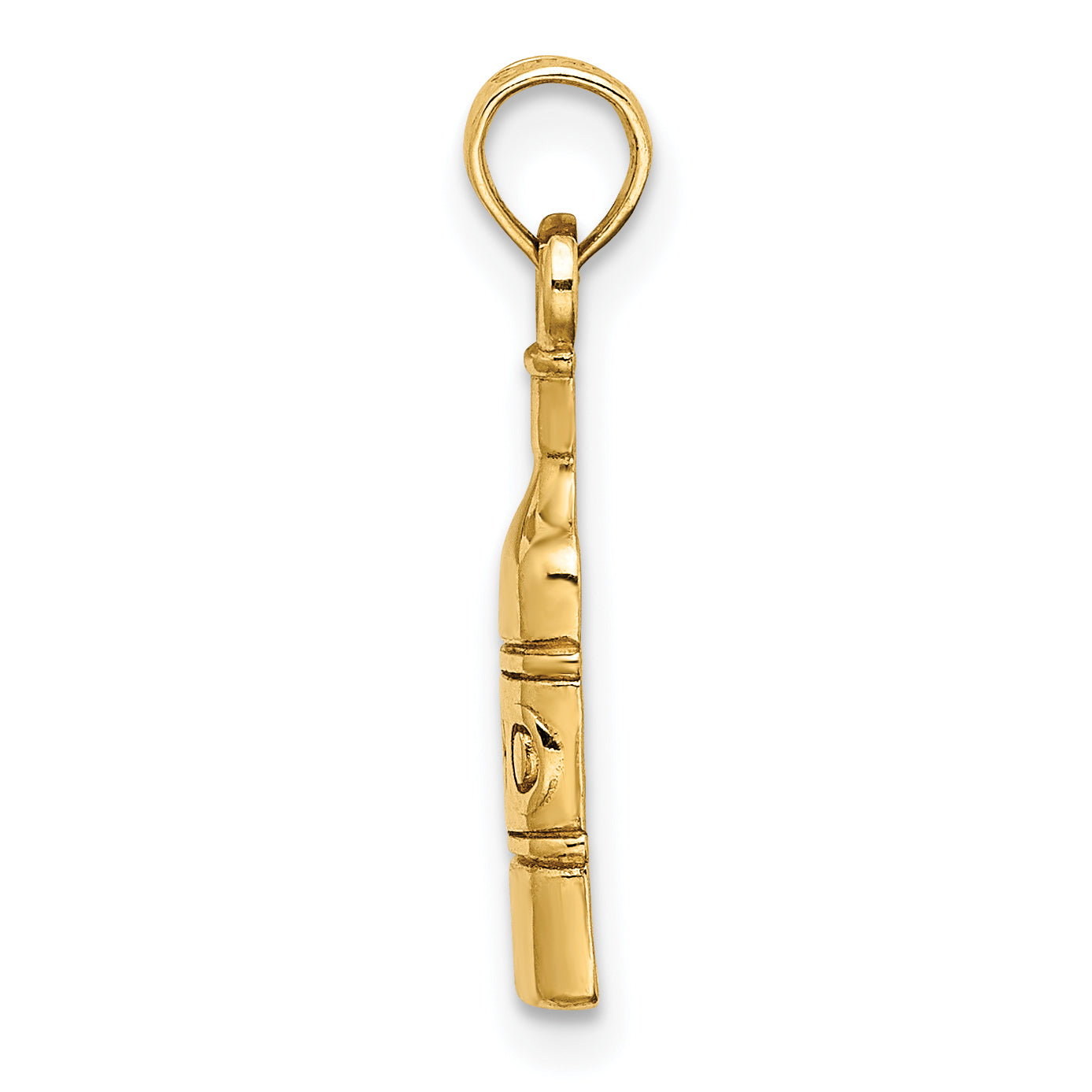 10K Wine Bottle Charm Secondary image