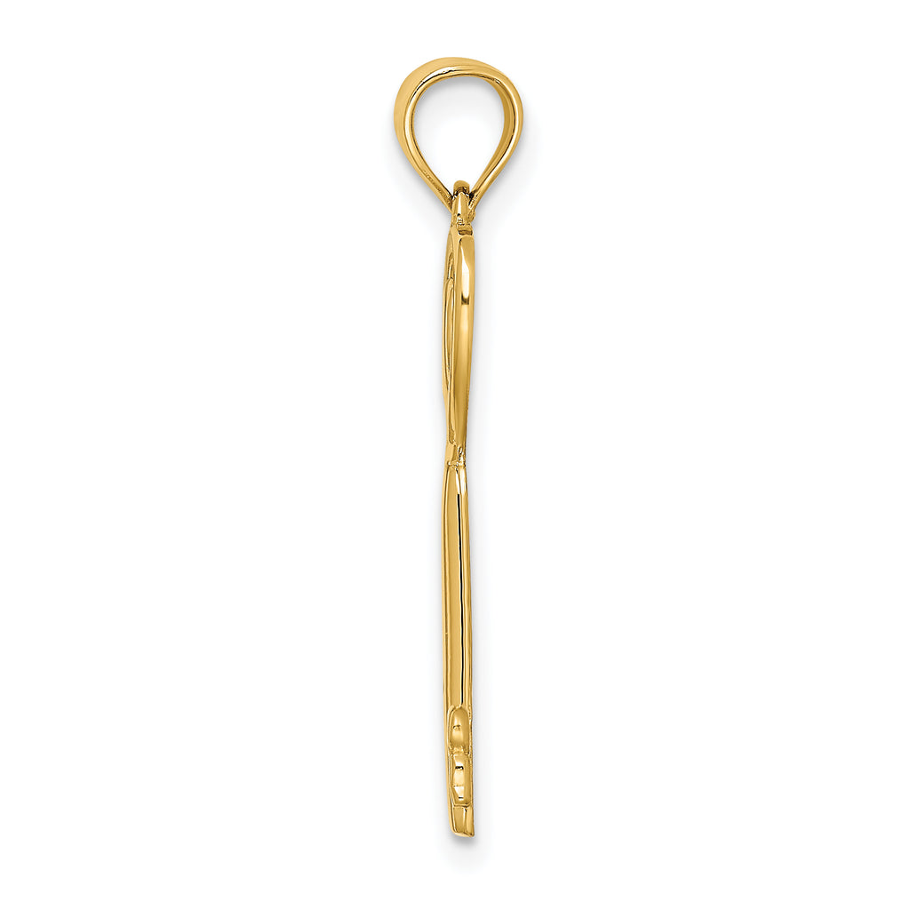 10K Key W/Heart Sweet 16 Charm