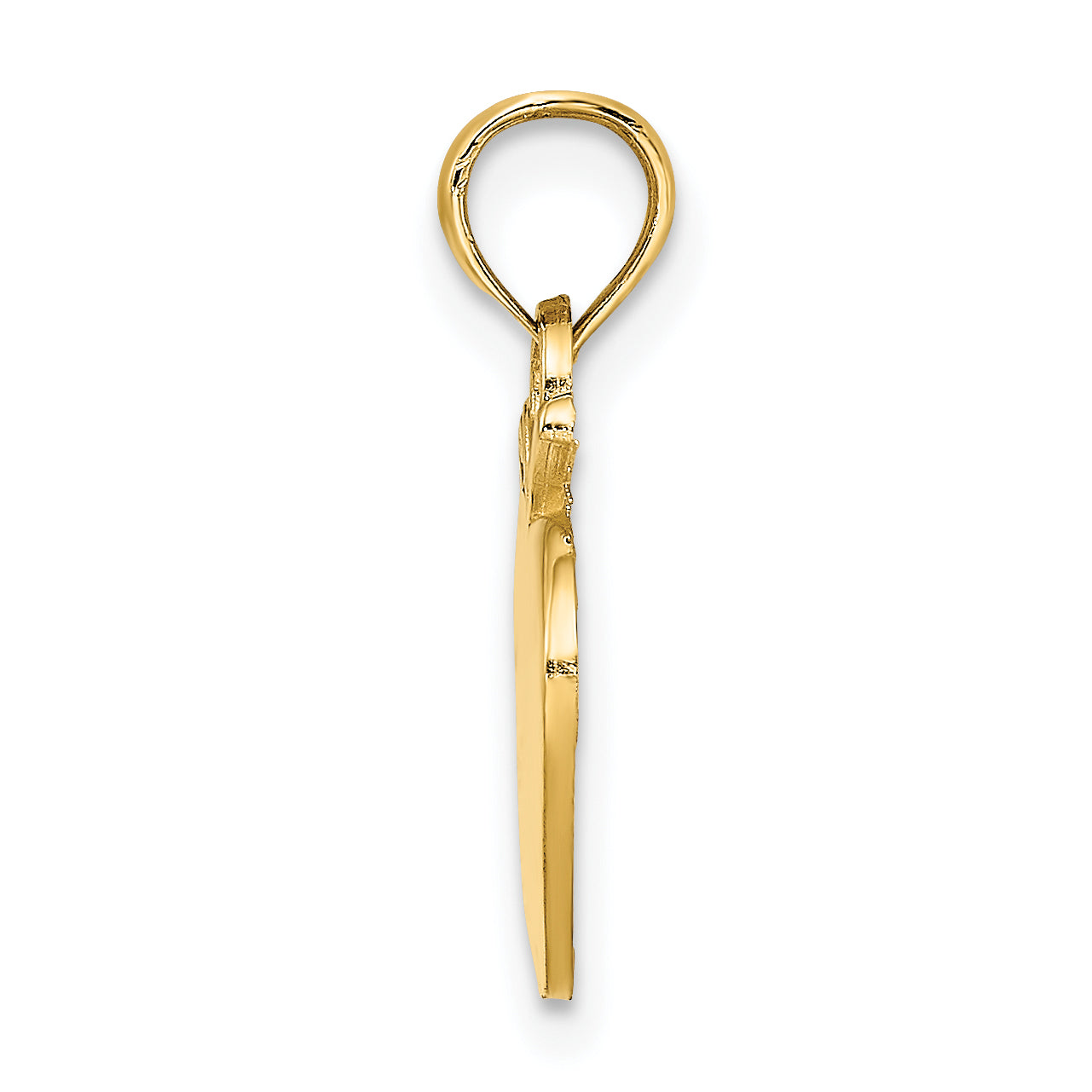 10K Polished Apple Charm Secondary image